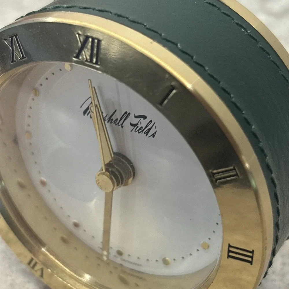 VTG Marshall Fields Desk Travel Alarm Clock Made In Germany RARE